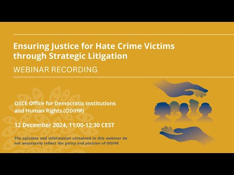Ensuring Justice for Hate Crime Victims through Strategic Litigation thumbnail