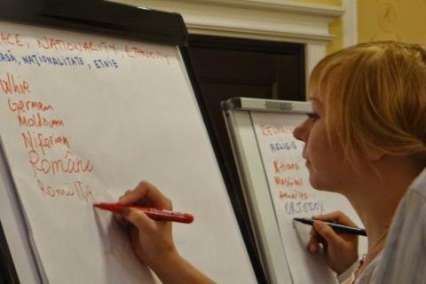 Staff from Moldova’s Ombudsman’s office participating in ODIHR workshop, Chisinau, Moldova, 9 June 2014 (OSCE/Anne Giebel)